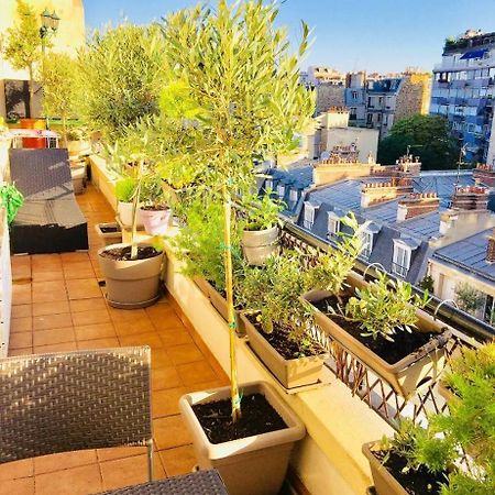 Appart Terrasse Vue Tour Eiffel Париж Экстерьер фото