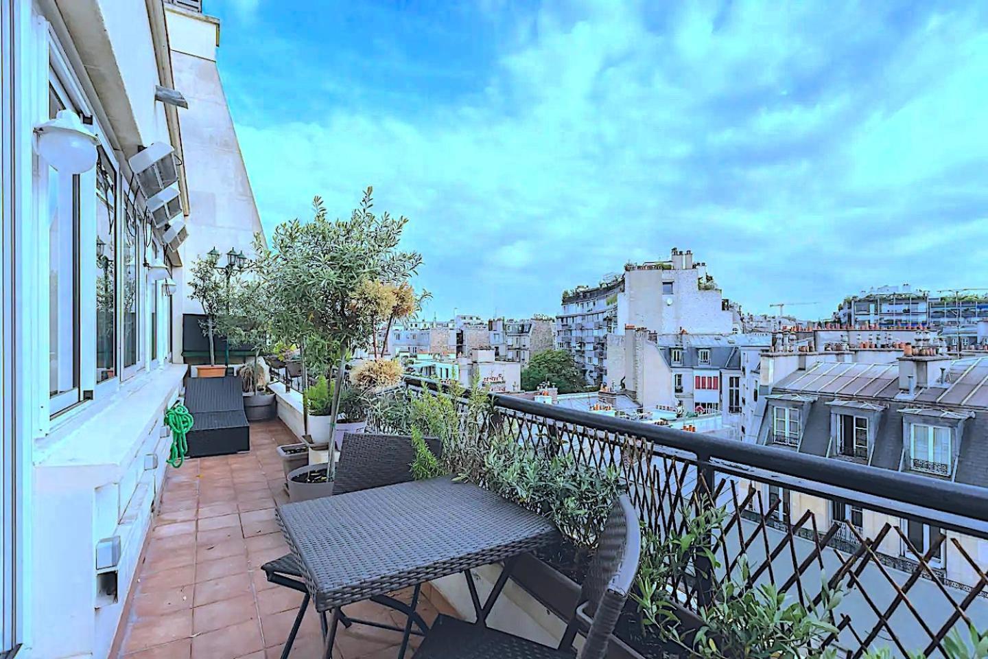Appart Terrasse Vue Tour Eiffel Париж Экстерьер фото